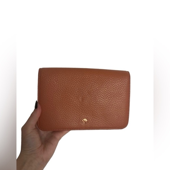 Dagne Dover Andra small crossbody bag peach leather - Picture 1 of 16